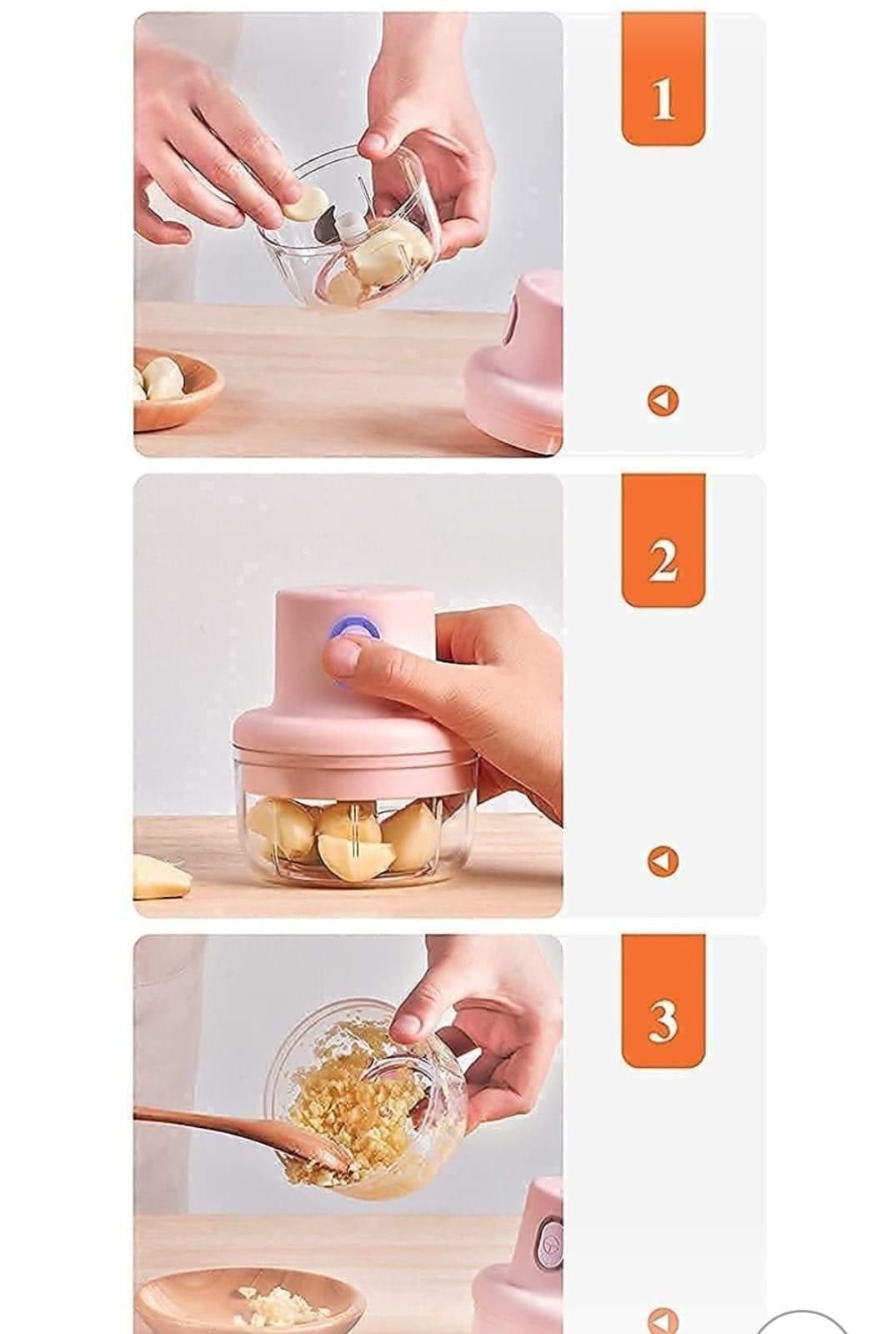 Electric Mini Chopper – Cut Vegetables in Seconds ⚡